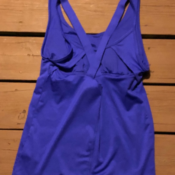 Purple Women’s workout tank; built in bra and pads - Picture 2 of 4